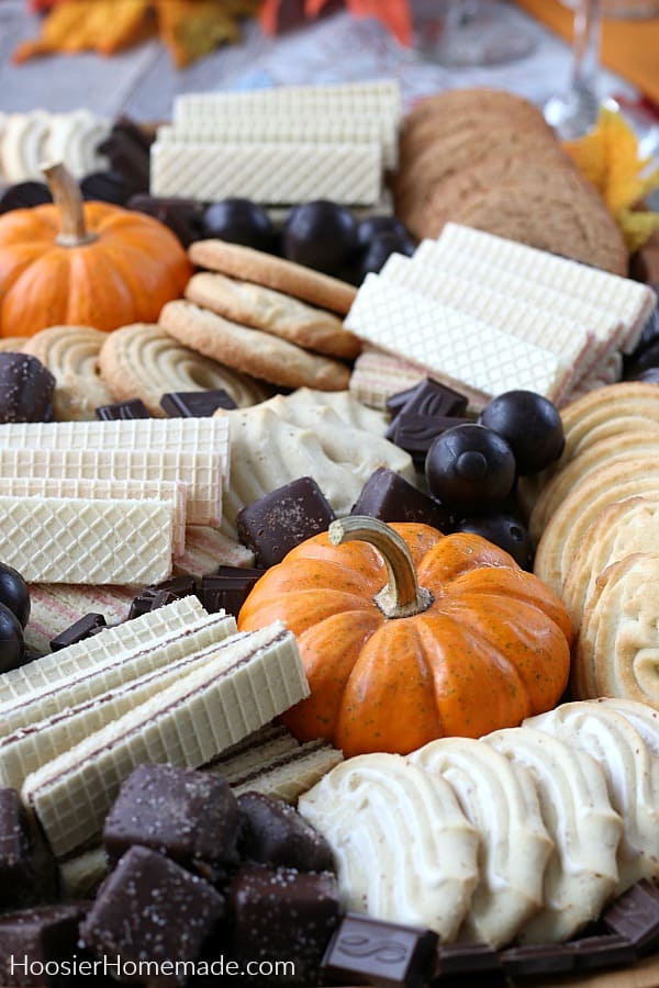 Cookie Board with Chocolate and Wine