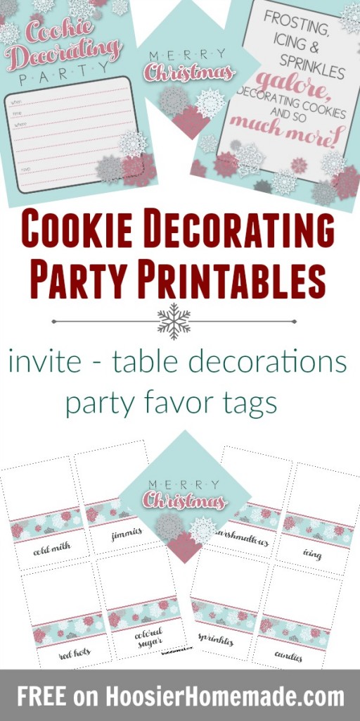Cookie Decorating Party Printables - Hoosier Homemade