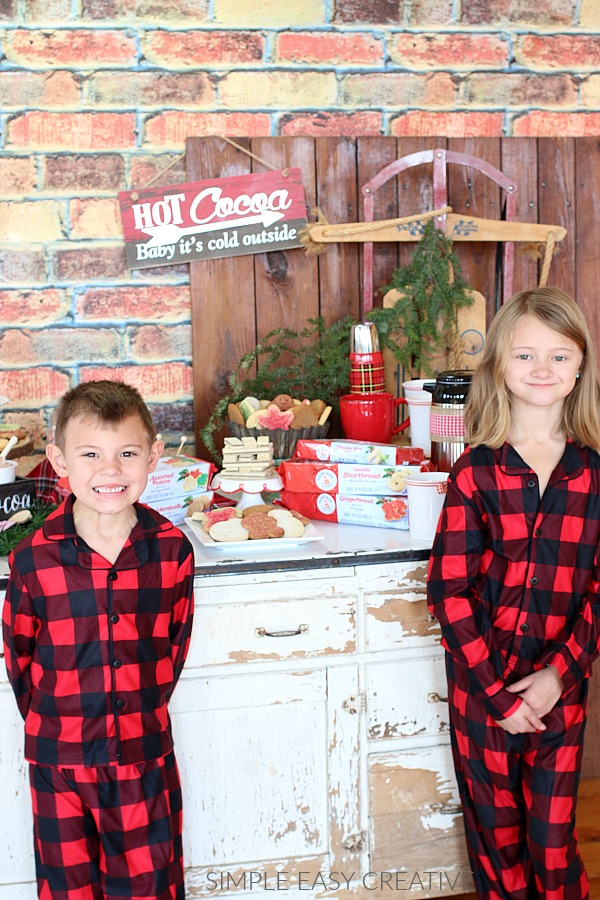 Children in Christmas Pajamas