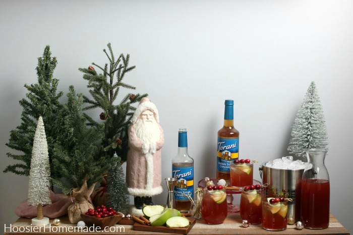 Holiday Mocktails on table