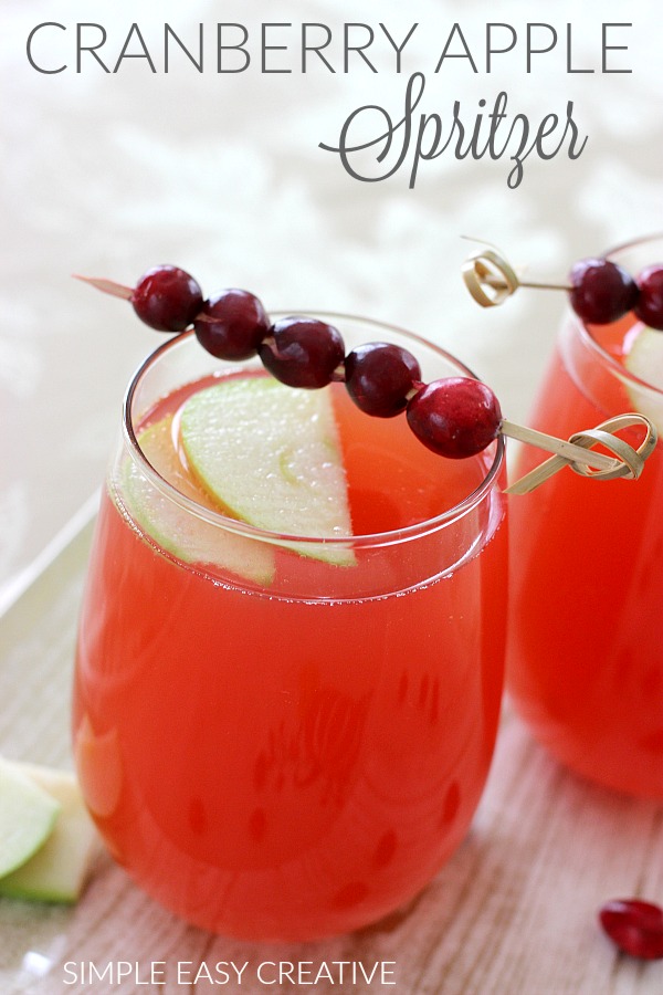 Cranberry Apple Mocktail Drink