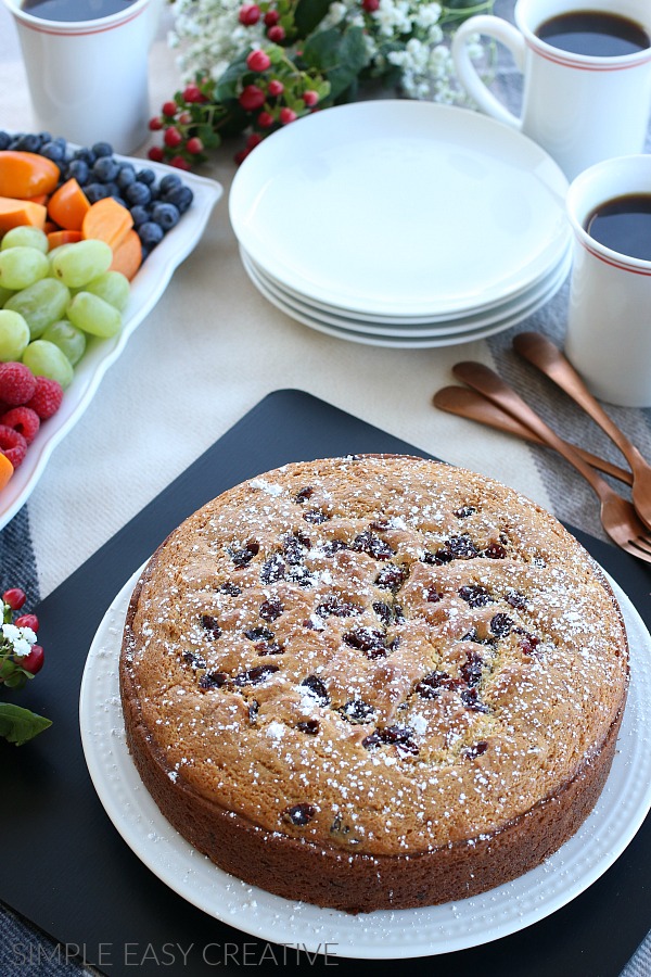 Cranberry Coffee Cake - Hoosier Homemade