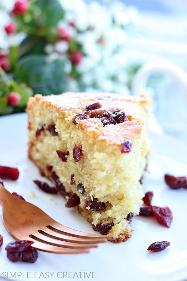 Coffee Cake with Dried Cranberries