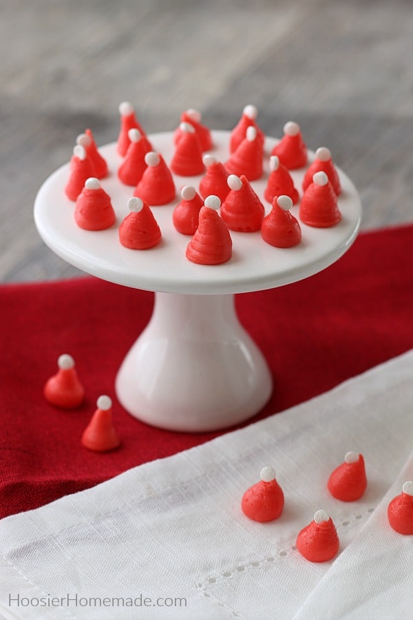 Cream Cheese Mints on cake stand