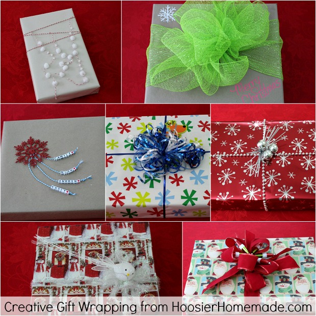 curling ribbon on presents