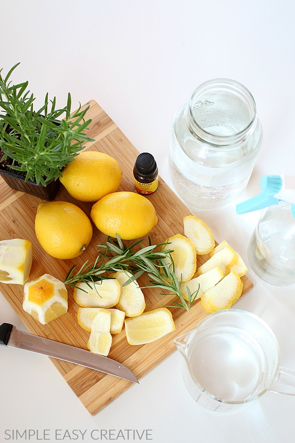 Lemon Peels for Cleaning Solution