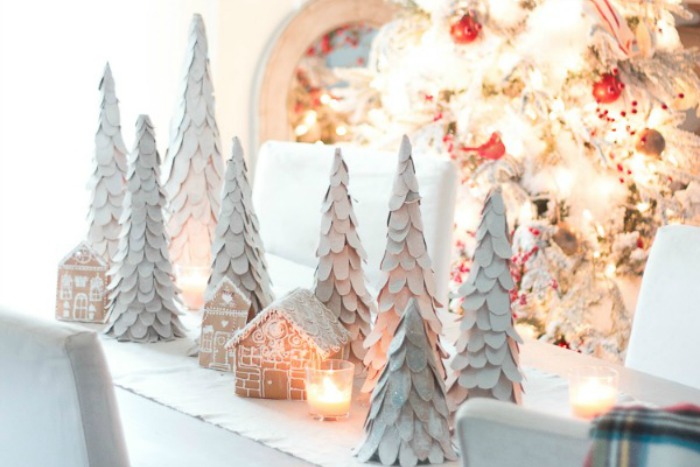 DIY Tabletop Christmas Trees: Holiday Inspiration - Hoosier Homemade