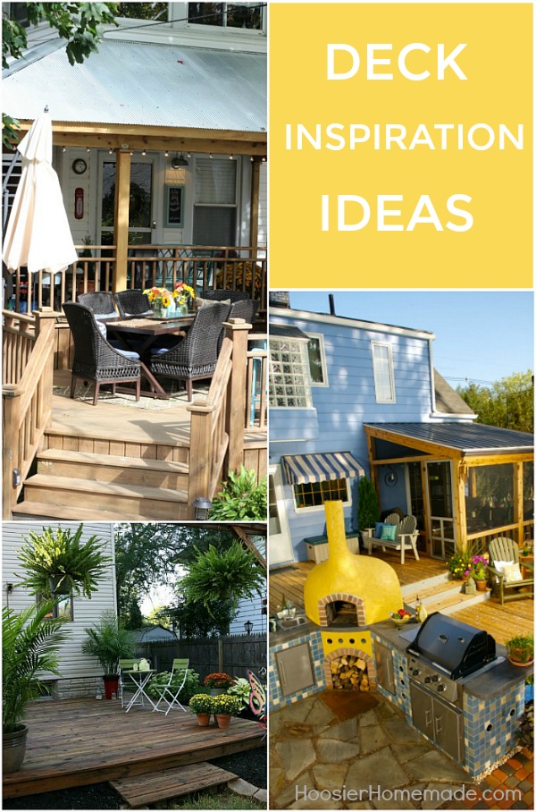 DECK INSPIRATION IDEAS -- Planning to build a deck? Check out these ideas and have your questions answered from an expert!