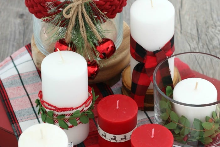 Simplified Holidays: Easy Decorated Candles