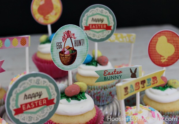 Printable Easter Cupcake Toppers