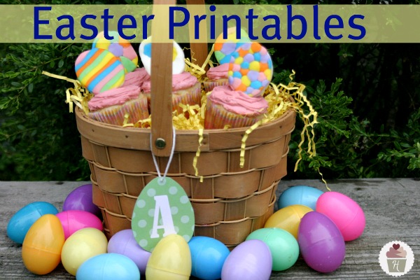 Easter Cupcakes and Printables