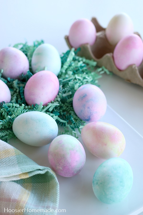 Shaving Cream Easter Eggs