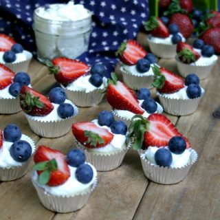 Easy Berry Mini Cheesecakes