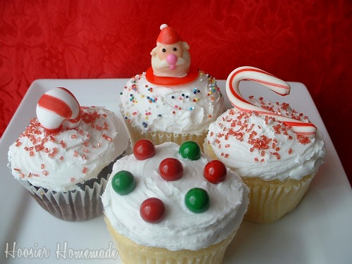 Easy Christmas Cupcakes: Cupcake Tuesday - Hoosier Homemade