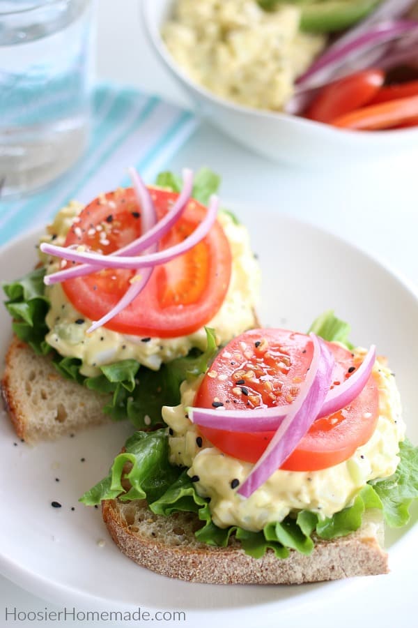 Egg Salad Recipe on Bread