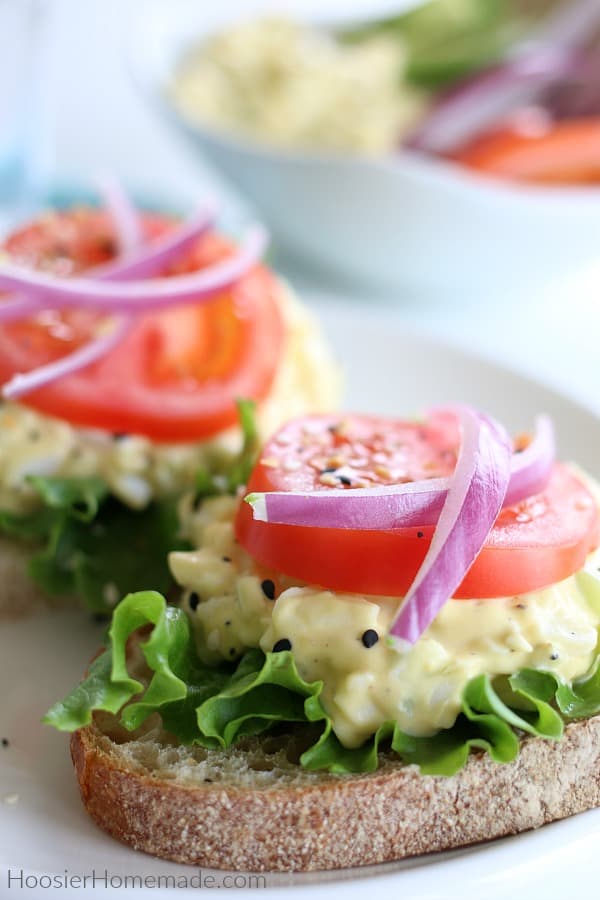 Egg Salad Recipe on Bread