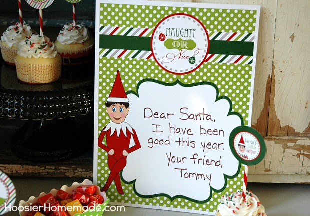 Elf on the Shelf Christmas Printables - Hoosier Homemade