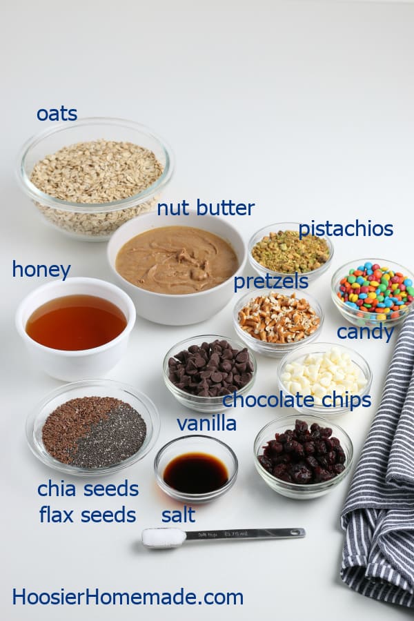 ingredients to make energy balls