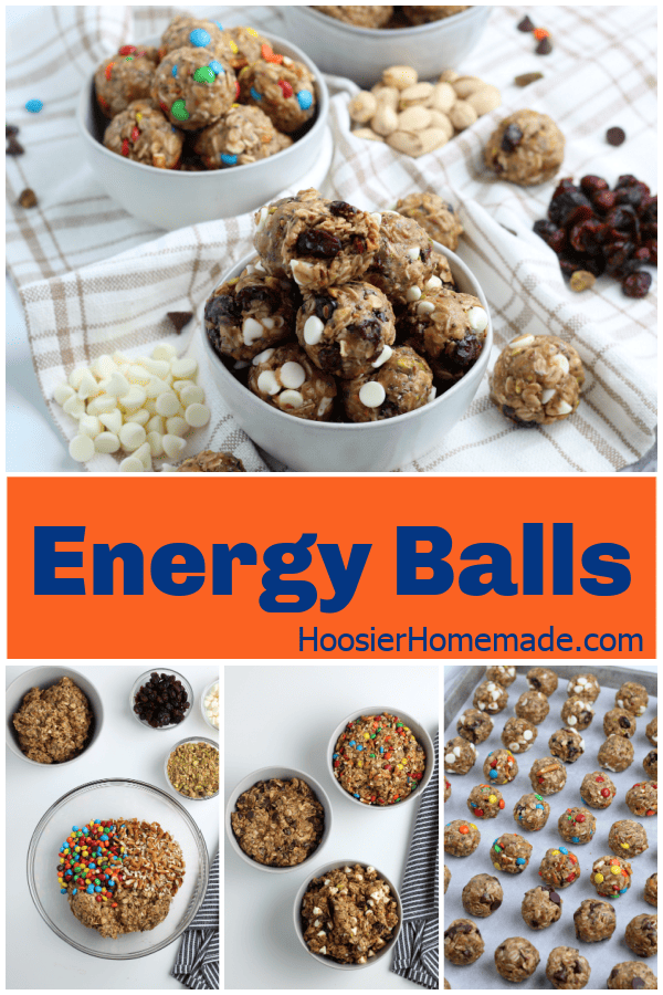 pin graphic for energy balls recipe