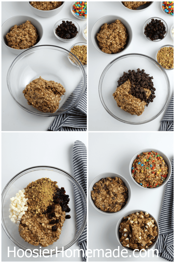 making energy balls with mix ins
