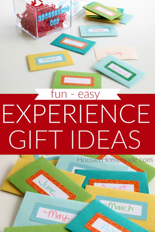 Learn how to make an Experience Gift Ideas Box