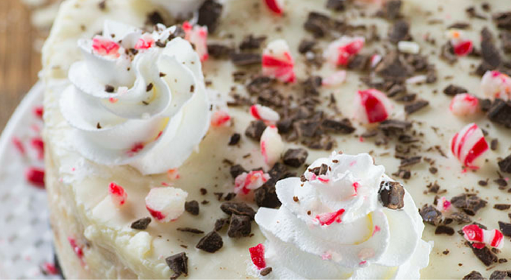 Peppermint Bark Cheesecake – 100 Days of Homemade Holiday Inspiration