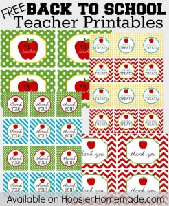 Back to School Printables - Hoosier Homemade