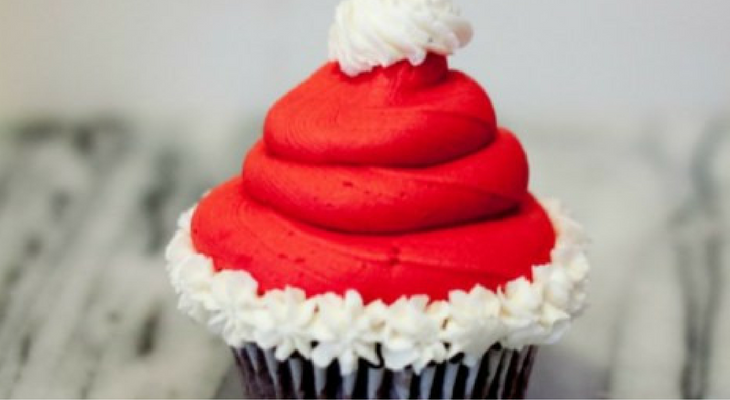 Santa Hat Cupcakes – 100 Days of Homemade Holiday Inspiration