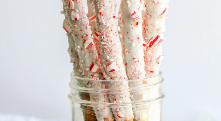 White Chocolate Peppermint Pretzels – 100 Days of Homemade Holiday Inspiration