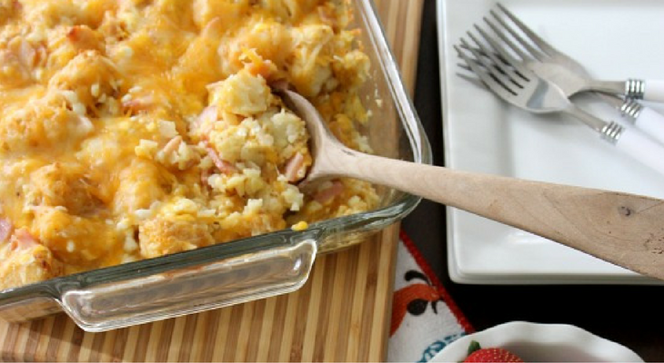 Tater Tot Breakfast Casserole – 100 Days of Homemade Holiday Inspiration