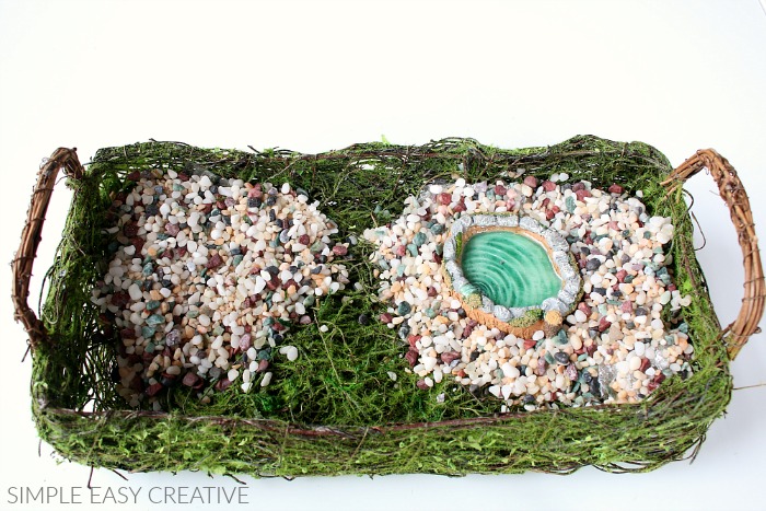 Add miniature pond to Fairy Garden