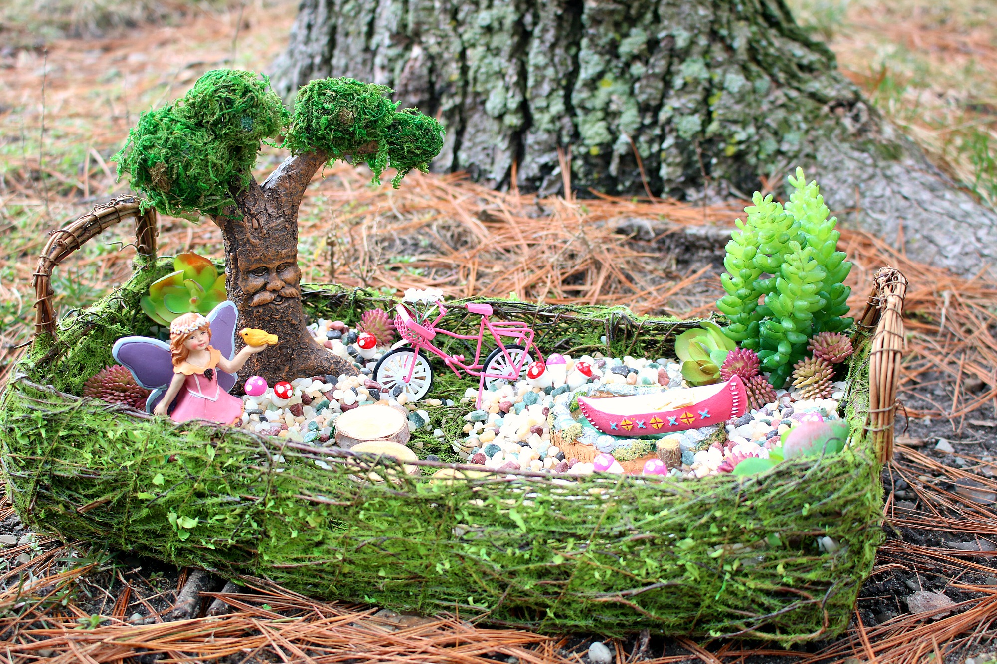 Homemade store fairy garden