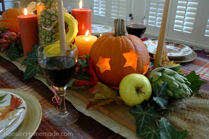 Fall Tablescape Tutorial - Hoosier Homemade