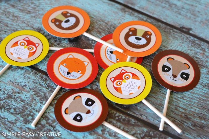 Fall Cupcake Toppers Printables