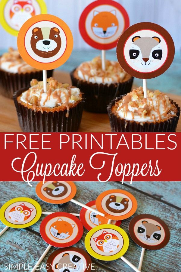 Free Cupcake Toppers