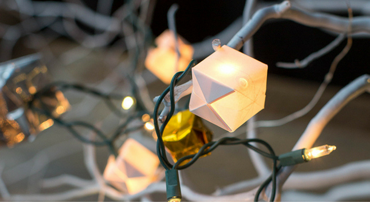 Origami String Lights – 100 Days of Homemade Holiday Inspiration