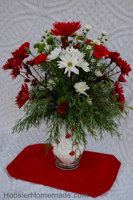 Fresh Floral Arrangement for the Holidays - Hoosier Homemade