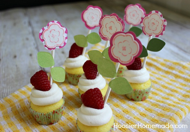 Flower Cupcake Toppers with Detailz Dies