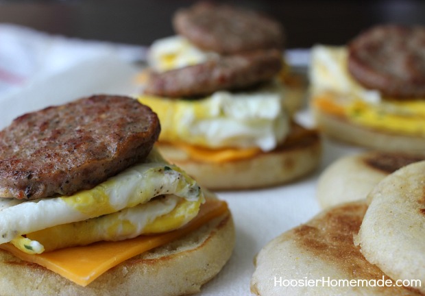 Make ahead freezer breakfast sandwiches
