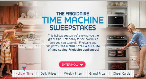 Frigidaire Time Machine Sweepstakes