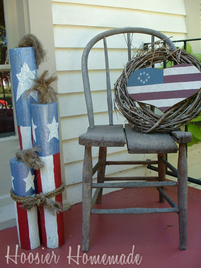 Front Porch Decorating for the 4th of July