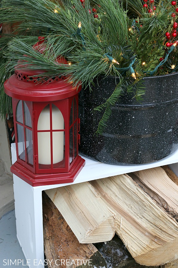 Red Lantern for Porch Decor