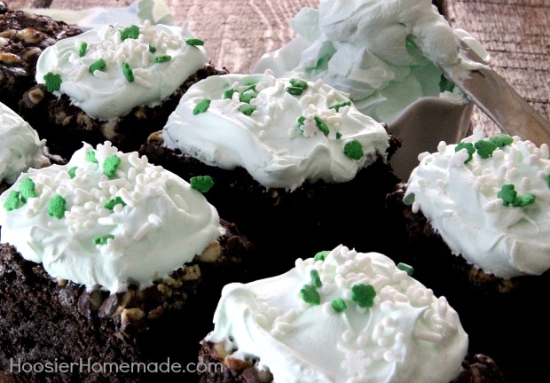 Frosted Mint Brownies