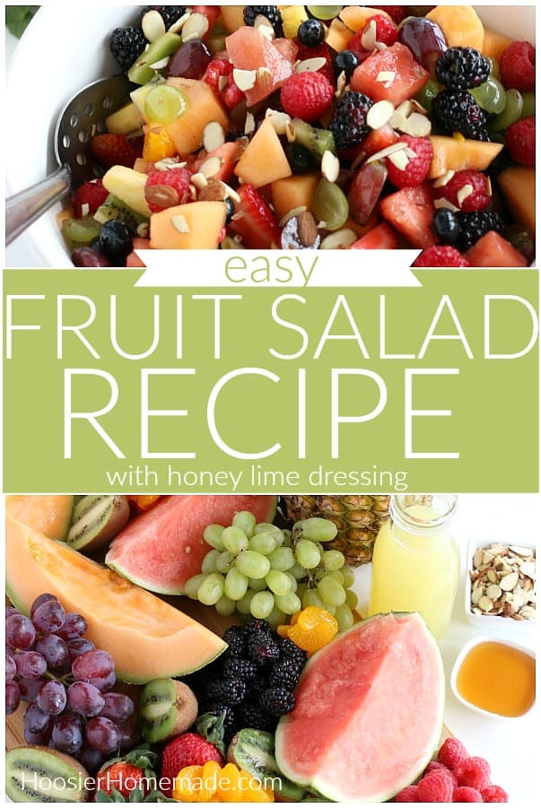 Fruit Salad Recipe with Honey Lime Dressing