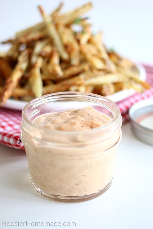 Fry Sauce in small mason jar