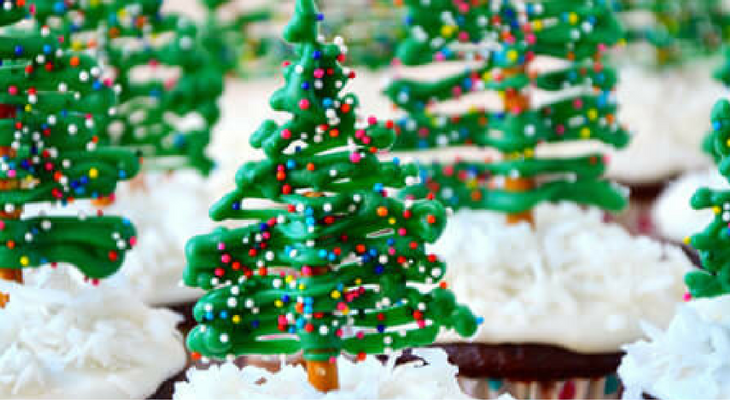 Christmas Tree Cupcakes – 100 Days of Homemade Holiday Inspiration