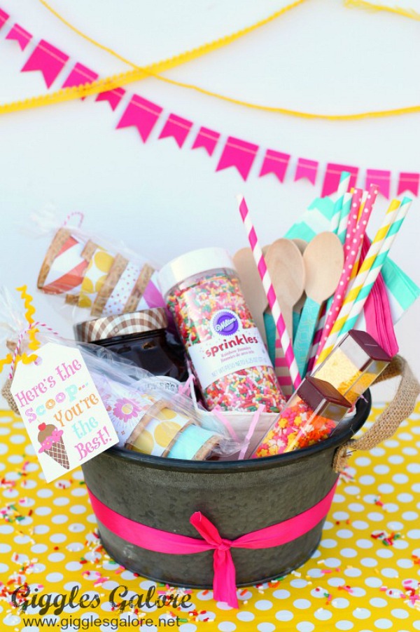 Ice Cream Gift Basket