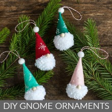 DIY Gnome Ornaments