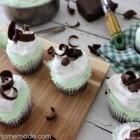Grasshopper Pie Cupcakes
