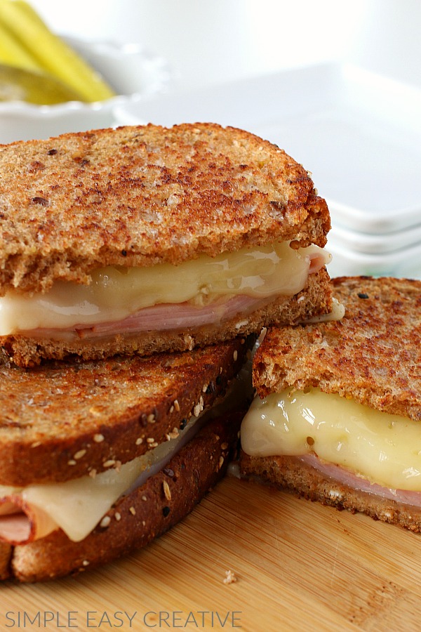 Grilled Cheese Recipe with Ham and Pineapple